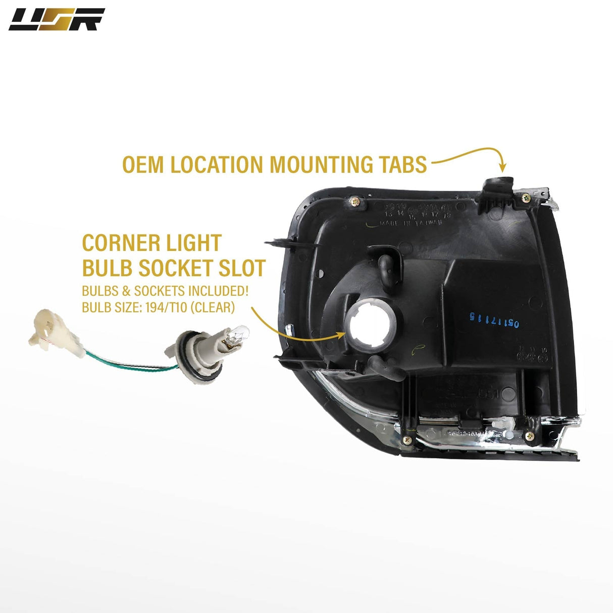 1991-1997 Toyota Land Cruiser Crystal Clear Corner Lights