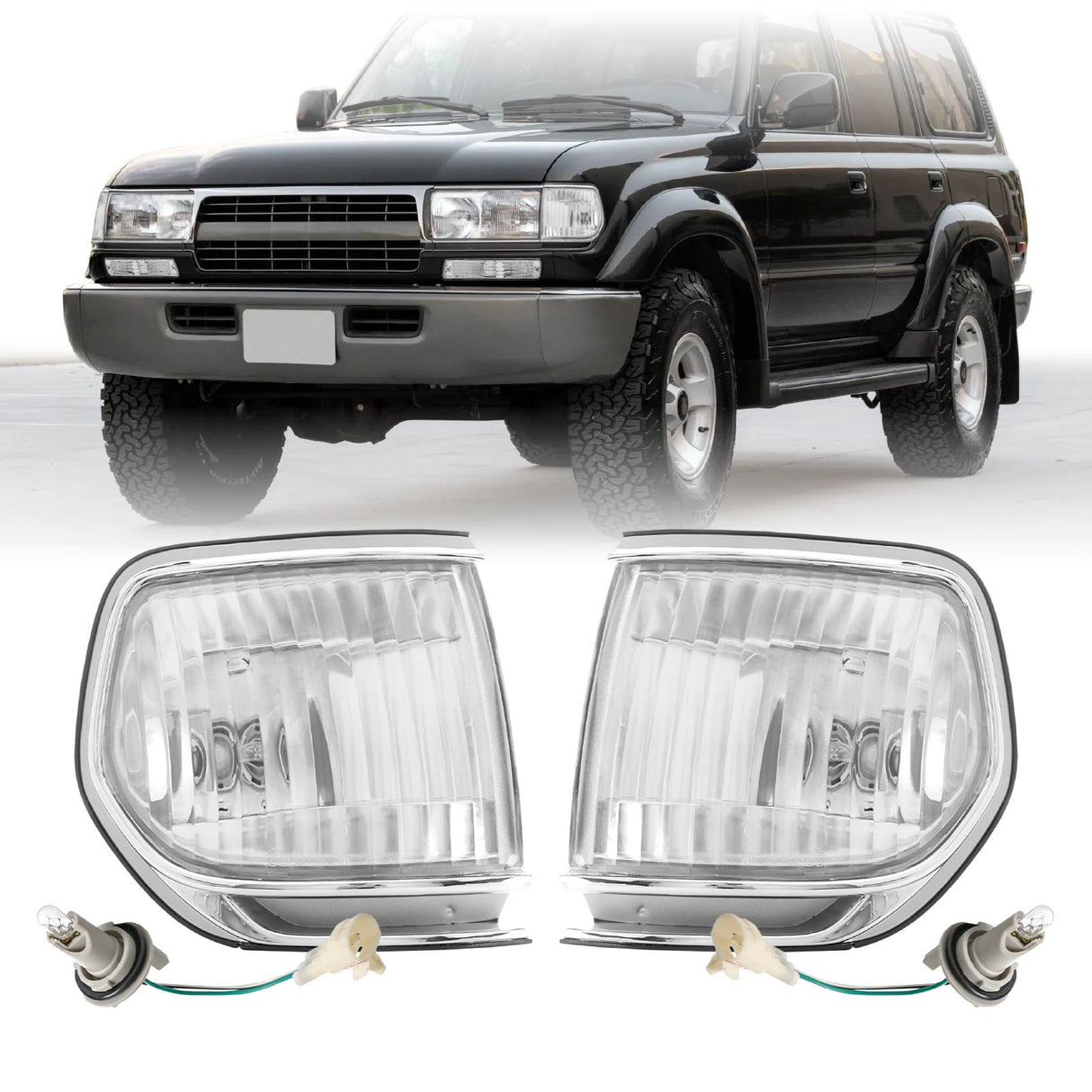 1991-1997 Toyota Land Cruiser Crystal Clear Corner Lights