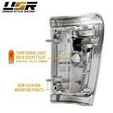 1992-1995 Toyota Pickup 4wd Clear Corner Lights