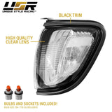 2001-2004 Toyota Tacoma Clear Corner Lights With Black Trim