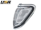2001-2004 Toyota Tacoma Clear Corner Lights With Black Trim