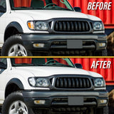 2001-2004 Toyota Tacoma Clear Corner Lights With Black Trim