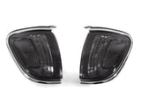 2001-2004 Toyota Tacoma Clear Corner Lights With Black Trim