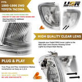 1995-1996 Toyota Tacoma 2wd Clear Corner Lights