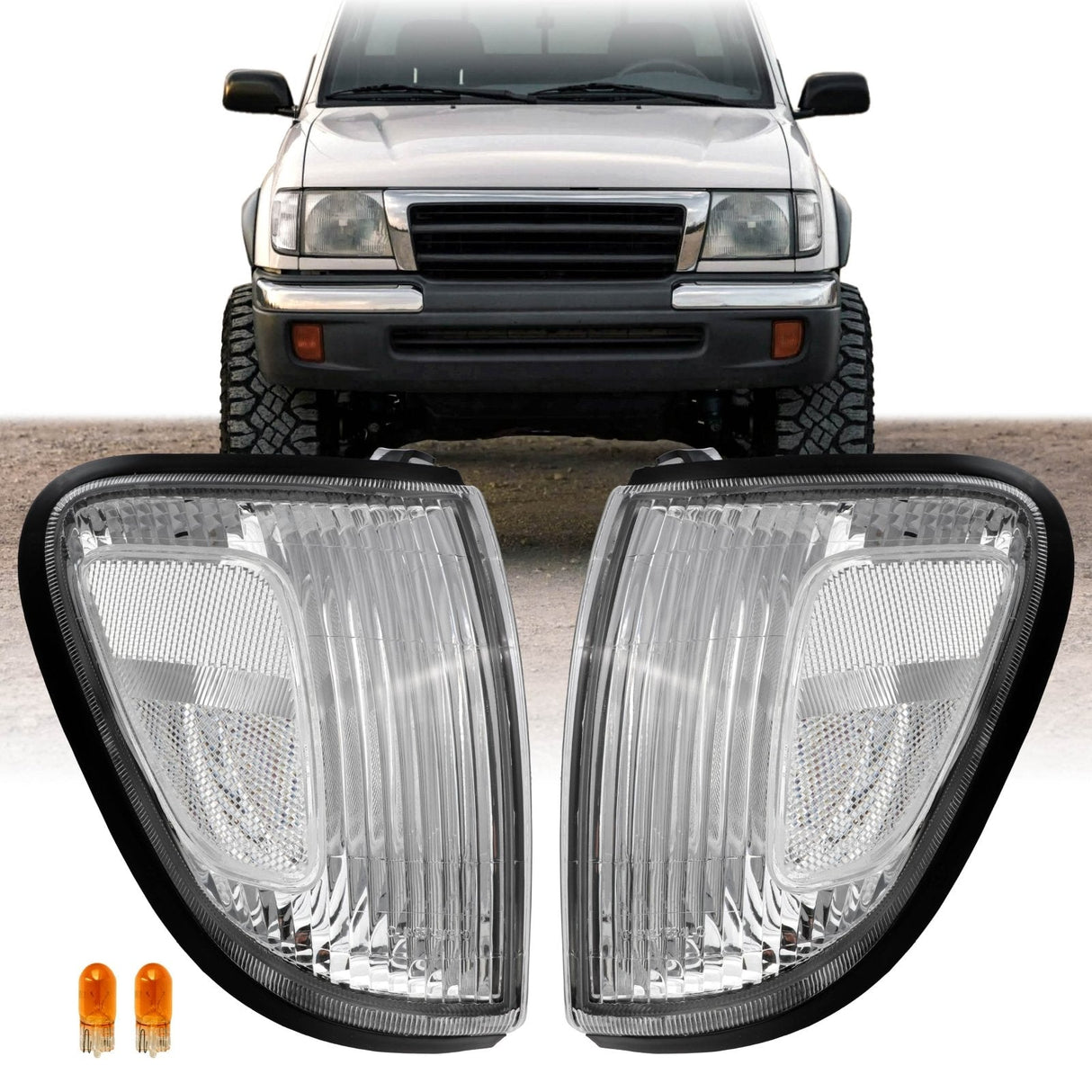 1998-2000 Toyota Tacoma Clear Corner Lights