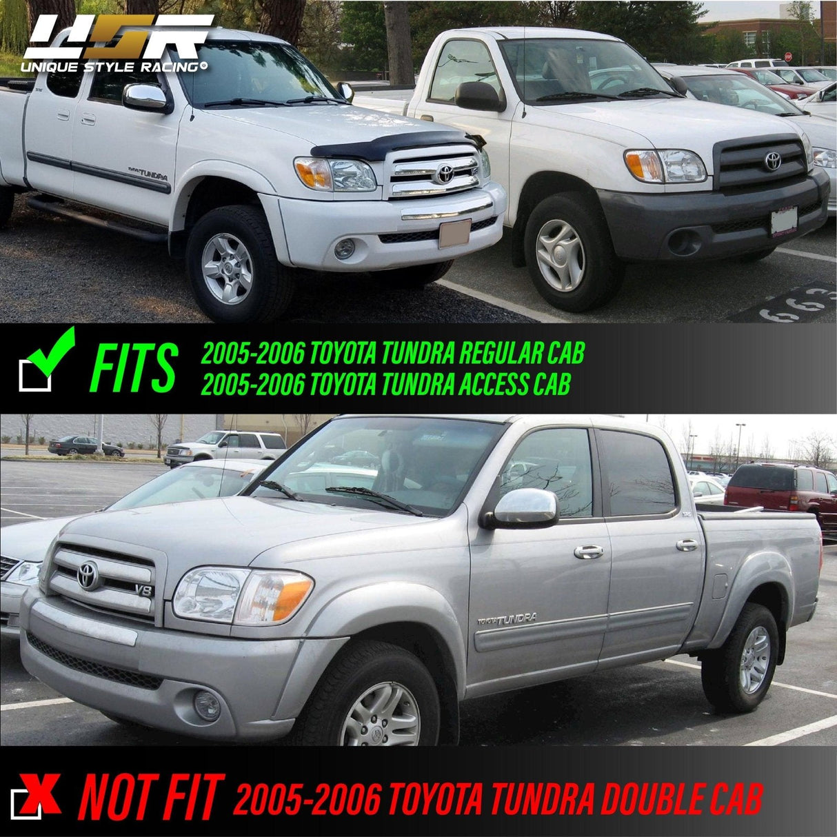 2005-2006 Toyota Tundra Regular & Access Cab Clear Corner Lights