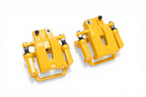 C&L Performance Series Rear Brake Calipers; Yellow (09-20 Challenger w/ Dual Piston Front Calipers)