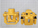 C&L Performance Series Rear Brake Calipers; Yellow (09-20 Challenger w/ Dual Piston Front Calipers)