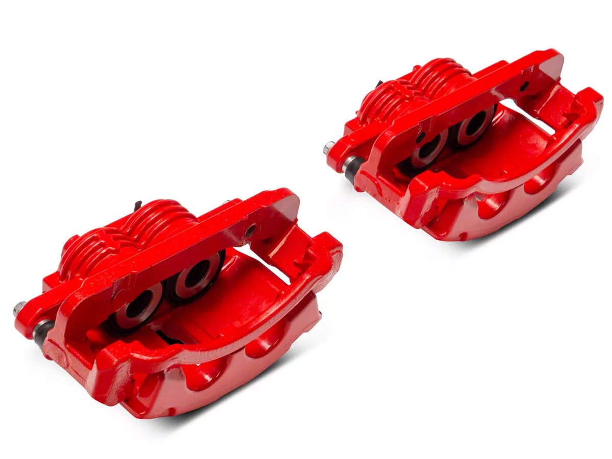 C&L Performance Series Front Brake Calipers; Red (99-04 Mustang Gt, V6)