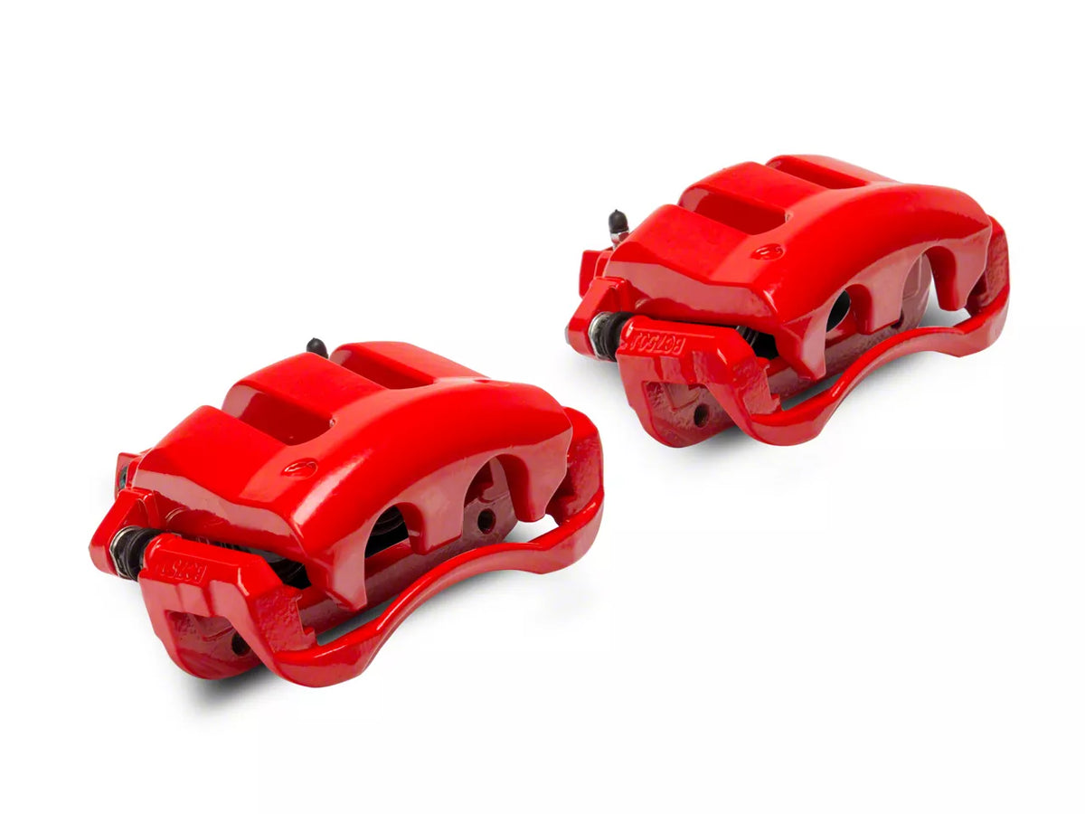 C&L Performance Series Front Brake Calipers; Red (05-10 Mustang V6)