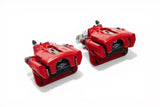 C&L Performance Series Rear Brake Calipers With Ceramic Pads; Red (94-04 Mustang Gt, V6)