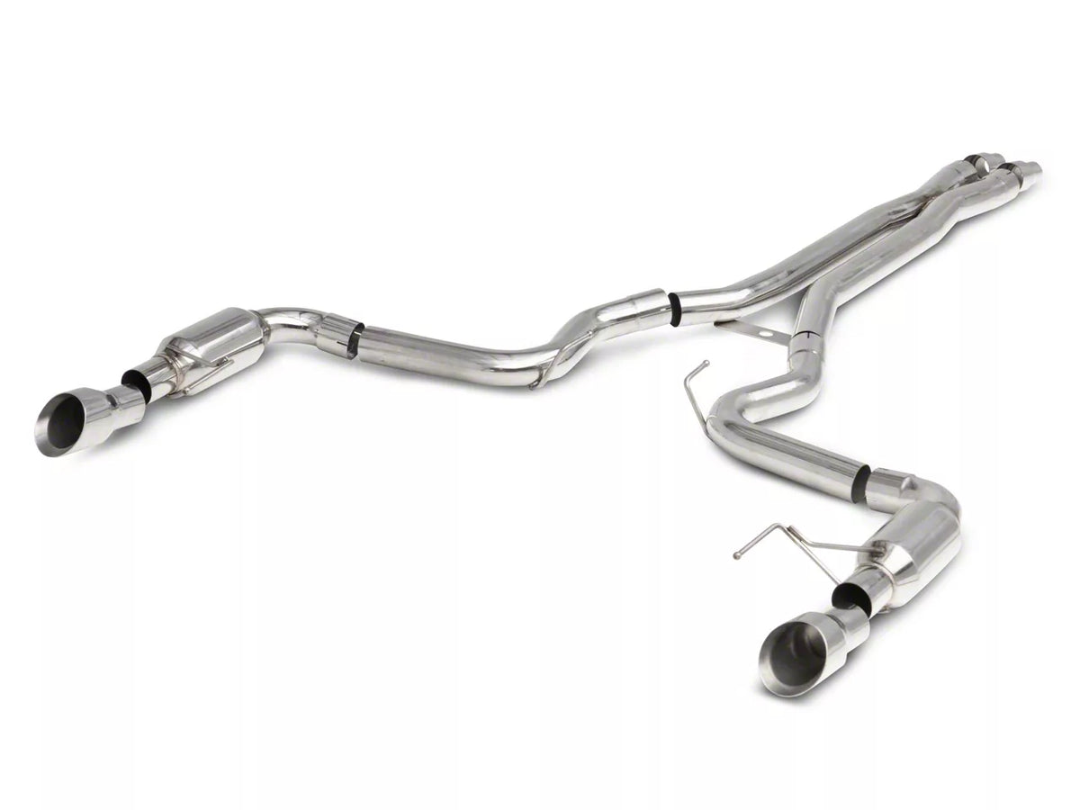 C&L Race Cat-Back Exhaust with Polished Tips (15-17 Mustang GT Fastback)