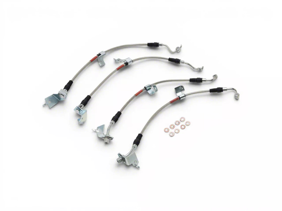 C&L Stainless Steel Brake Hose Kit (24-26 Mustang Gt W/O Performance Pack, Ecoboost)