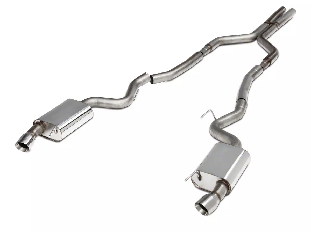 C&L Stainless Steel Cat-Back Exhaust With Polished Tips (15-17 Mustang Gt Fastback)