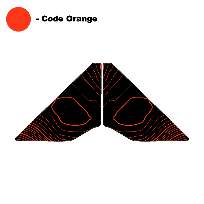 Topo Rear Window Triangle Overlay (Printed Series) - 2021+ Bronco 4 Door