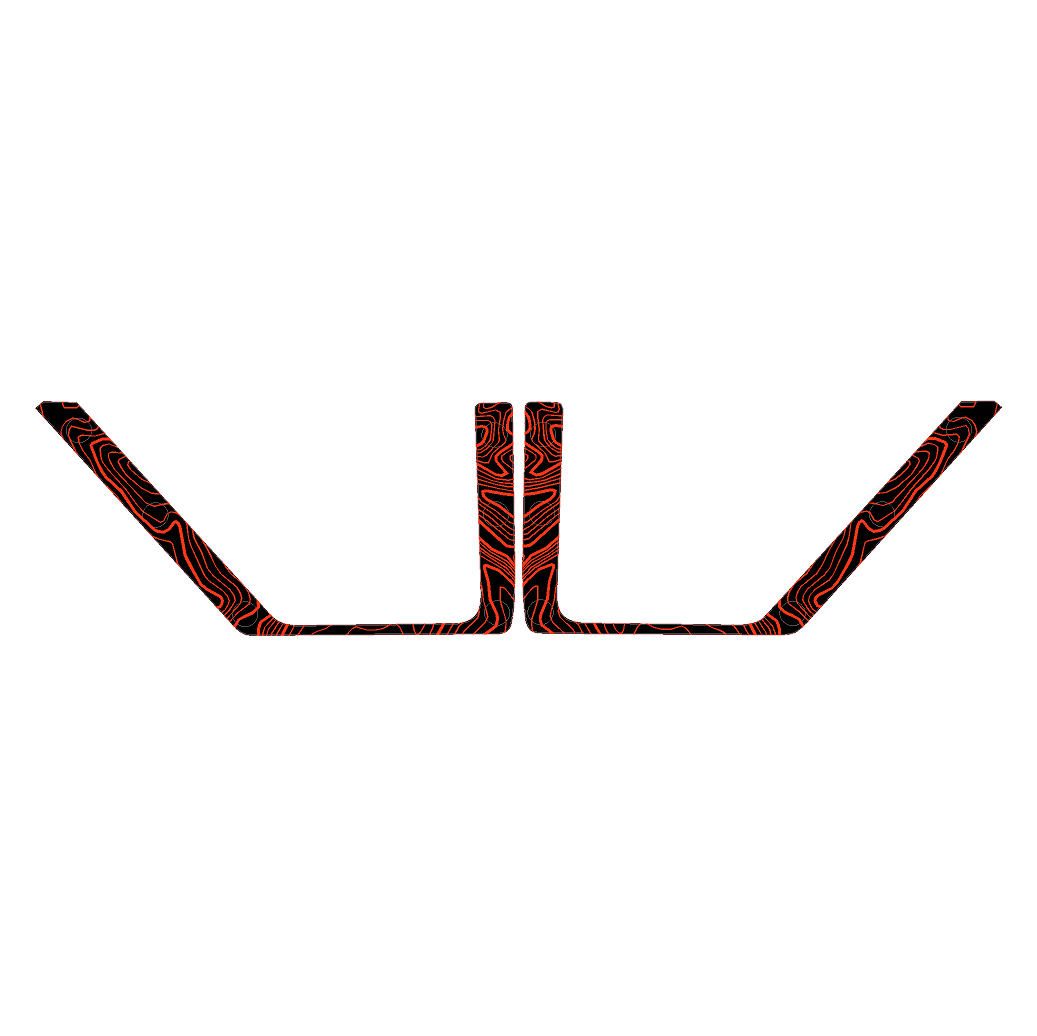 Topo Front Door Net Trim Overlay Kit (Printed Series) - 2021+ Bronco