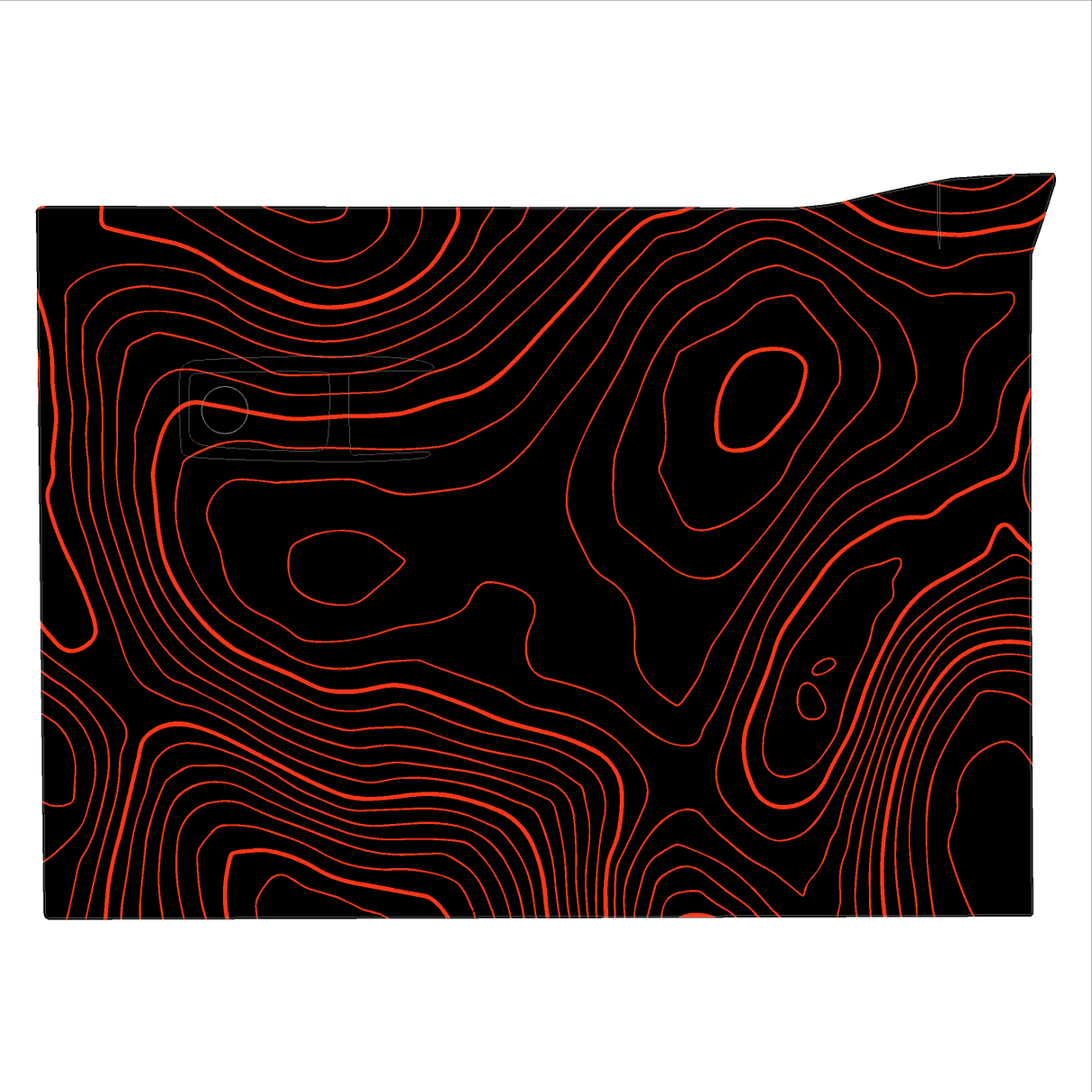 Topo Glovebox Overlay Kit (Printed Series) - 2021+ Bronco