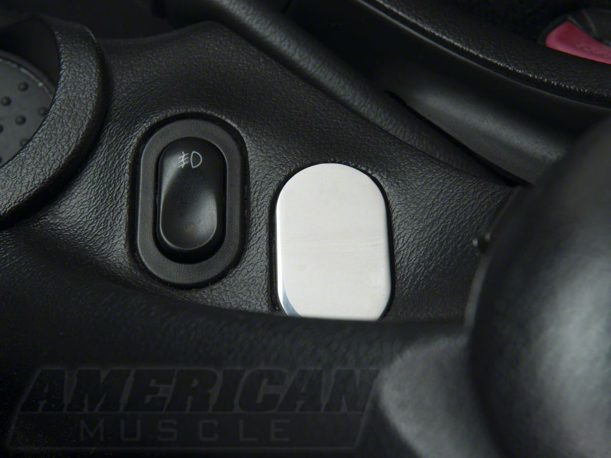Speedform Modern Billet Coin Holder Delete; Polished (94-04 Mustang)