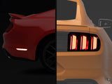 Raxiom Euro Style Tail Lights with Raxiom Axial Series LED Side Marker Lights (15-23 Mustang)