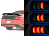 MP Concepts MP Concepts GT500 Style Rear Spoiler with Wicker Bill Add-On & Renegade Series Sequential LED Tail Lights; Gloss Black (15-23 Mustang Fastback)