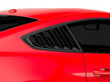 SpeedForm MP Concepts Rear & SpeedForm Quarter Window Louvers; Gloss Black (15-23 Mustang Fastback)