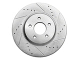 C&L Super Sport Cross-Drilled and Slotted Rotors; Front and Rear (05-10 Mustang GT; 11-14 Mustang V6)