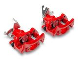 C&L Performance Series Front and Rear Brake Calipers; Red (05-10 Mustang GT; 11-14 Mustang V6)