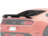 MP Concepts GT500-Style Rear Spoiler with Wicker Bill and Rear Window Louvers; Gloss Black (15-23 Mustang Fastback)
