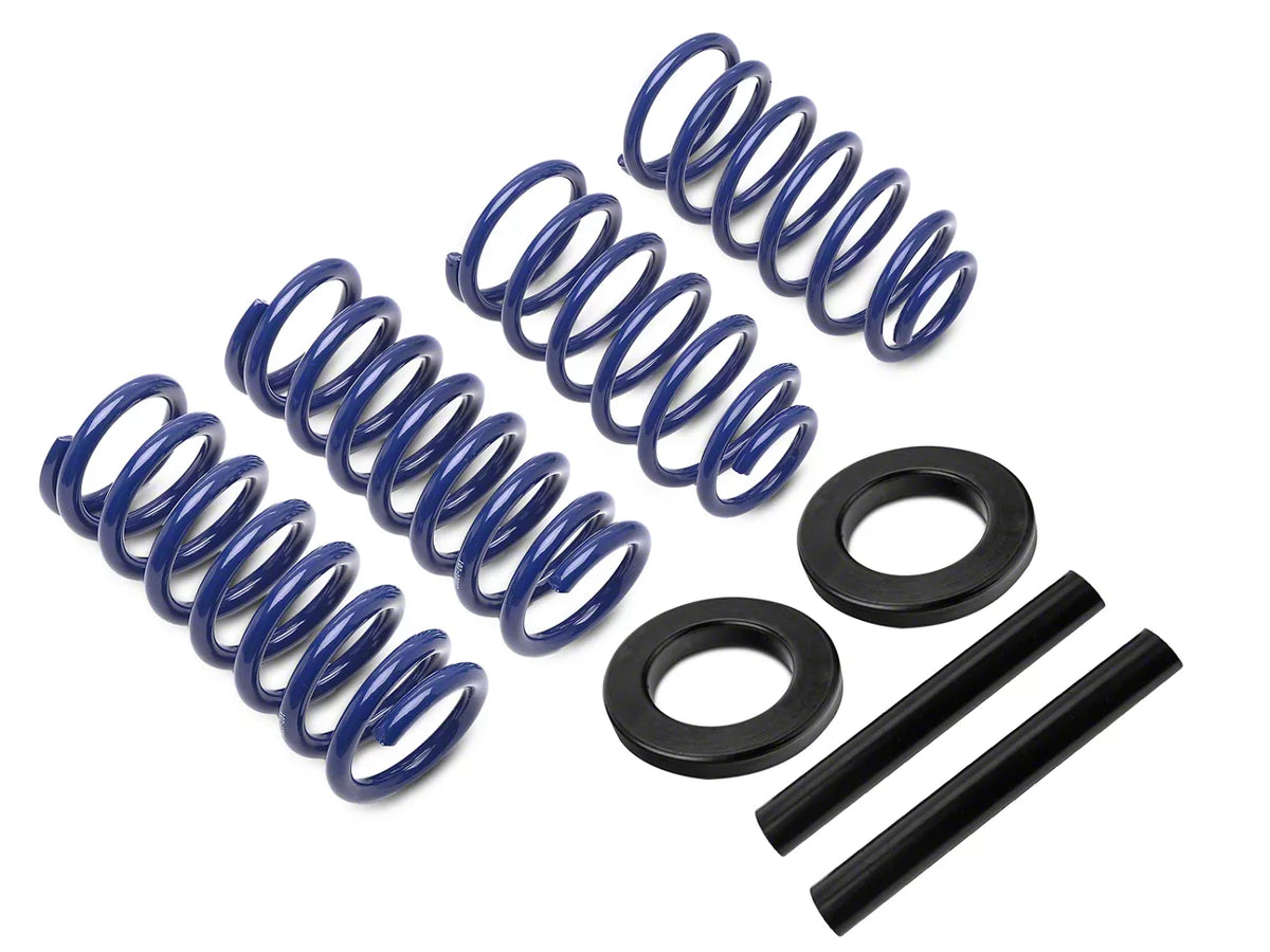 SR Performance Sport Lowering Springs with Polyurethane Front Spring Isolators (79-04 Mustang Coupe, Excluding 99-04 Cobra)