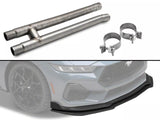 C&L Cut and Clamp Resonator Delete H-Pipe with Chin Spoiler (24-26 Mustang GT)