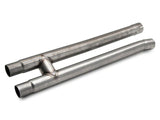 C&L Cut and Clamp Resonator Delete H-Pipe with Chin Spoiler (24-26 Mustang GT)
