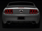 Raxiom Axial Series CCFL Halo Projector Headlights and Gen5 Tail Lights; Black Housing; Smoked Lens (05-09 Mustang w/ Factory Halogen Headlights, Excluding GT500)