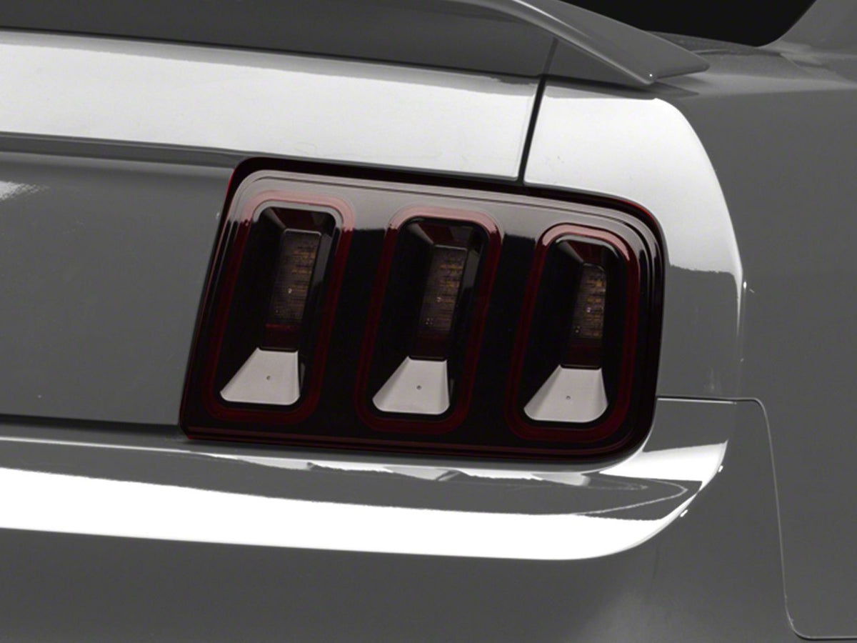 Raxiom Axial Series CCFL Halo Projector Headlights and Gen5 Tail Lights; Black Housing; Smoked Lens (05-09 Mustang w/ Factory Halogen Headlights, Excluding GT500)