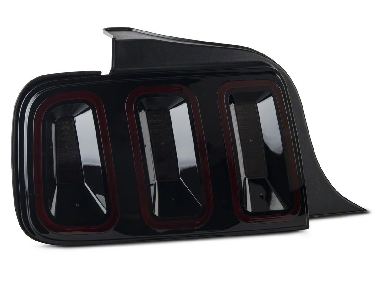 Raxiom Axial Series CCFL Halo Projector Headlights and Gen5 Tail Lights; Black Housing; Smoked Lens (05-09 Mustang w/ Factory Halogen Headlights, Excluding GT500)