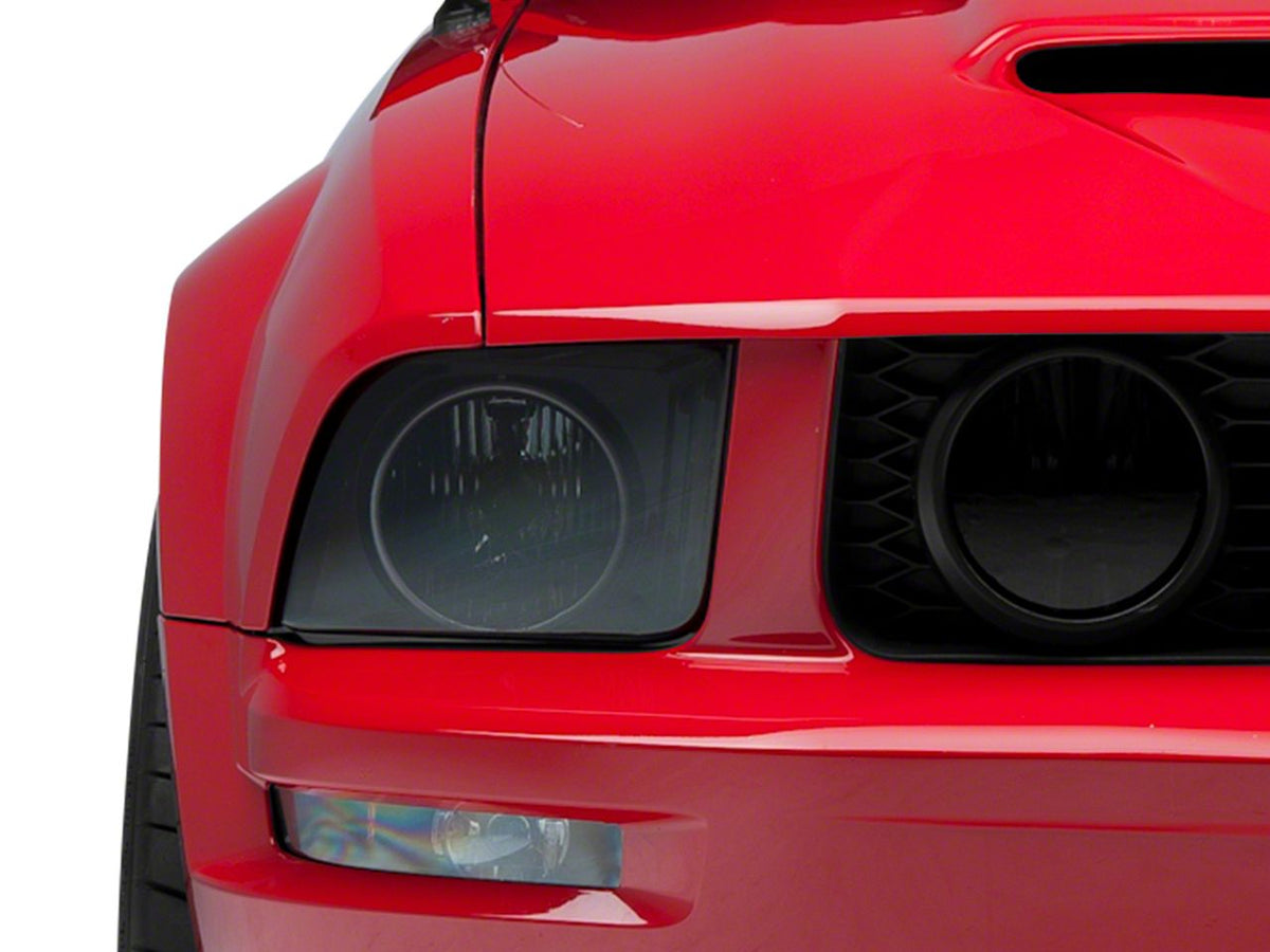 Raxiom Axial Series CCFL Halo Projector Headlights and Gen5 Tail Lights; Black Housing; Smoked Lens (05-09 Mustang w/ Factory Halogen Headlights, Excluding GT500)