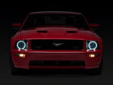 Raxiom Axial Series CCFL Halo Projector Headlights and Gen5 Tail Lights; Black Housing; Smoked Lens (05-09 Mustang w/ Factory Halogen Headlights, Excluding GT500)