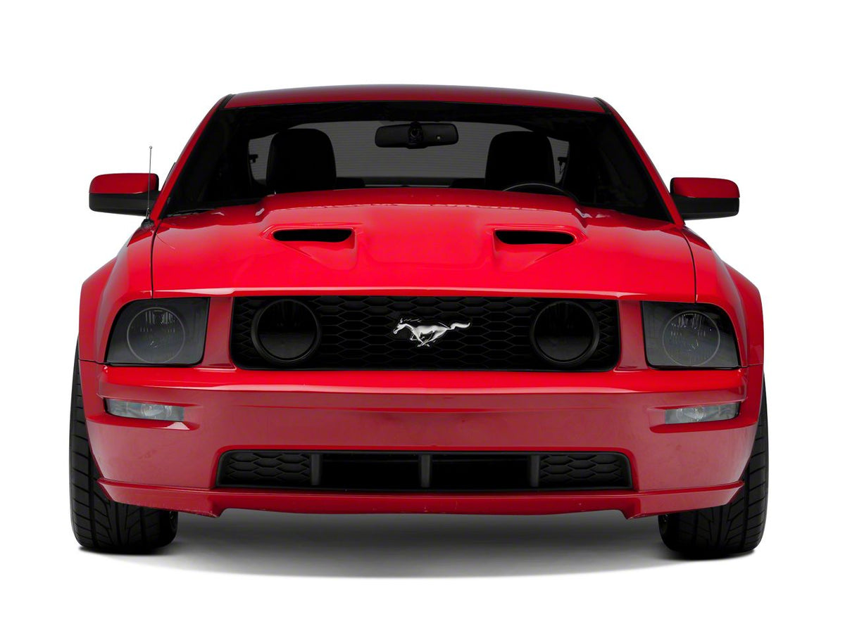 Raxiom Axial Series CCFL Halo Projector Headlights and Gen5 Tail Lights; Black Housing; Smoked Lens (05-09 Mustang w/ Factory Halogen Headlights, Excluding GT500)