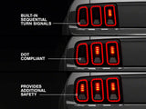 Raxiom Axial Series CCFL Halo Projector Headlights and Gen5 Tail Lights; Black Housing; Smoked Lens (05-09 Mustang w/ Factory Halogen Headlights, Excluding GT500)