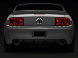 Raxiom Axial Series CCFL Halo Projector Headlights and Gen5 Tail Lights; Black Housing; Smoked Lens (05-09 Mustang w/ Factory Halogen Headlights, Excluding GT500)