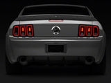 Raxiom Axial Series CCFL Halo Projector Headlights and Gen5 Tail Lights; Black Housing; Smoked Lens (05-09 Mustang w/ Factory Halogen Headlights, Excluding GT500)