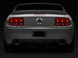 Raxiom Axial Series CCFL Halo Projector Headlights and Gen5 Tail Lights; Black Housing; Smoked Lens (05-09 Mustang w/ Factory Halogen Headlights, Excluding GT500)
