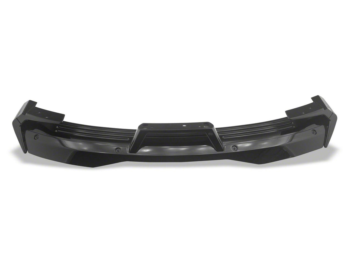 SpeedForm 3-Piece Chin Spoiler with Dark Horse Style Rear Spoiler; Gloss Black (24-26 Mustang Fastback w/o Performance Pack)