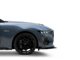 SpeedForm 3-Piece Chin Spoiler with Dark Horse Style Rear Spoiler; Gloss Black (24-26 Mustang Fastback w/o Performance Pack)