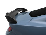 SpeedForm 3-Piece Chin Spoiler with Dark Horse Style Rear Spoiler; Gloss Black (24-26 Mustang Fastback w/o Performance Pack)