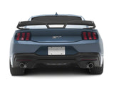 SpeedForm 3-Piece Chin Spoiler with Dark Horse Style Rear Spoiler; Gloss Black (24-26 Mustang Fastback w/o Performance Pack)