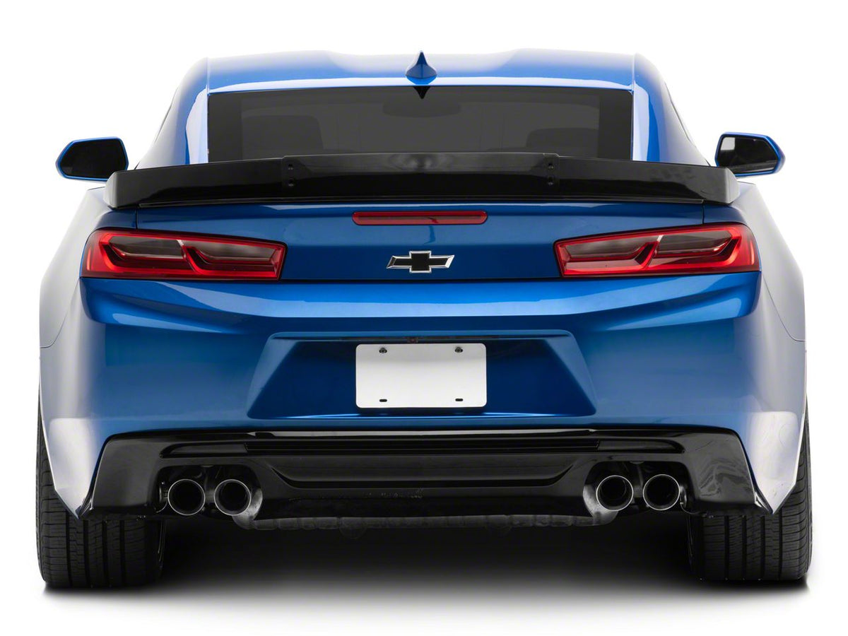 MP Concepts Chin Spoiler and Wickerbill Rear Spoiler; Gloss Black (16-24 Camaro, Excluding ZL1)