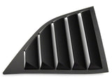 MP Concepts Quarter and Rear Window Louvers; Matte Black (08-23 Challenger)