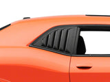 MP Concepts Quarter and Rear Window Louvers; Matte Black (08-23 Challenger)