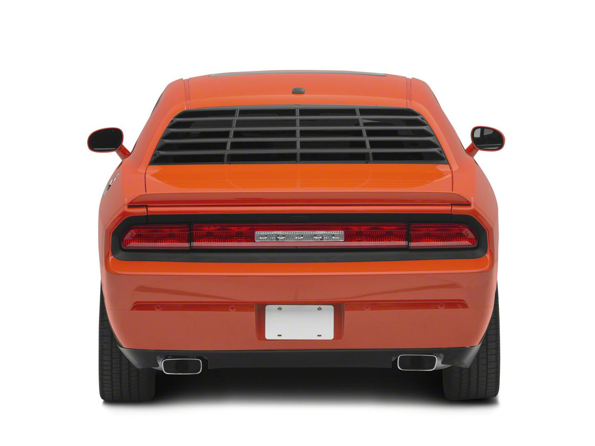 MP Concepts Quarter and Rear Window Louvers; Matte Black (08-23 Challenger)