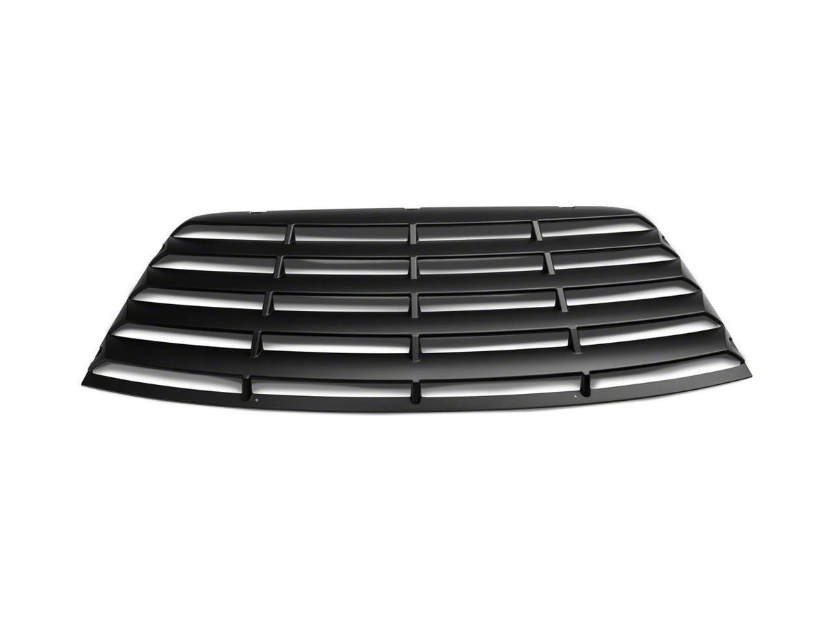 MP Concepts Quarter and Rear Window Louvers; Matte Black (08-23 Challenger)